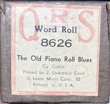 QRS Player Piano Word Music Roll 8626 The Old Piano Roll Blues J. Lawren... - £6.33 GBP