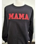 Women Mama embroidery sweatshirt with applique - £37.56 GBP - £42.36 GBP