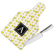 Yellow Lemon : Gift Cutting Board Citrus Summer Holiday Clean Pattern Kitchen Ho - £23.24 GBP