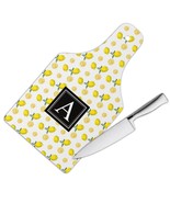 Yellow Lemon : Gift Cutting Board Citrus Summer Holiday Clean Pattern Ki... - $28.99