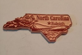 North Carolina die cut rubber fridge magnet pink Fred Raleigh bird mount... - £6.68 GBP