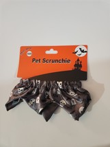 Fang-tastic XS/S Halloween Costume Accessory Pet Scrunchie/ Bandana Skulls, Bats - £6.25 GBP