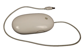 Genuine OEM Apple USB Wired Optical Mouse (A1152) White Tested Working - $159.54 MXN