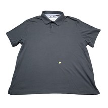 Tasso Elba Shirt Mens L Black Short Sleeve Collared Button Cotton Polo - £17.90 GBP