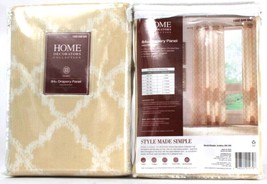 2 Home Decorations Collection 1000 048 040 Modern Ivory Drapery Panel 52... - $51.99