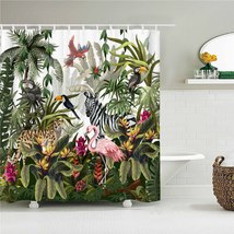 High Quality European Flowers Birds Plants Bathroom Shower Curtain - £18.65 GBP+