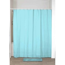 1101116 aqua blue extra long shower curtain liner plastic 71 w x 79 h aqua blue 2 1 thumb200