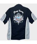 ORANGE COUNTY CHOPPERS short sleeve button down bowling shirt size medium - $34.04 CAD