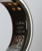 Oura Ring Gen3 Horizon Size 9 - Silver JZ90-51384-09 image 4