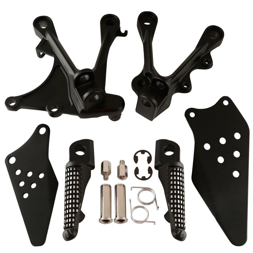 Motorcycle Front Rider Foot Pegs Footrests Bracket Set For KAWASAKI ZX636 - $38.98