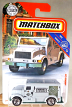 2018 Matchbox 23/125 Mbx Service 6/20 International Armored Car Gray w/Open Dot - £8.60 GBP