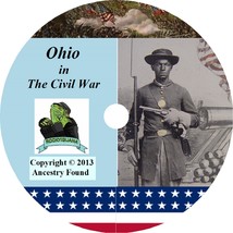 Ohio Civil War Books History &amp; Genealogy - 72 Books on USB Flash Drive - £8.47 GBP