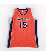 Vtg Auburn Tigers Jersey Russel Athletics Made In USA #15 Size 50 Orange... - $55.54 CAD