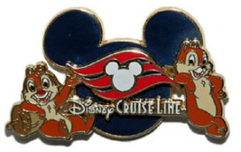 Disney Chip &amp; Dale DCL Disney Cruise Line Logo pin - £16.33 GBP