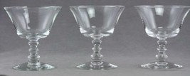 Vintage Signed Fostoria Blank Crystal Stemware Lot 3 Champagne Sherbet G... - $17.83