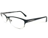 Jimmy Choo 58 AEQ Eyeglasses Frames Black Round Cat Eye Half Rim 54-18-135 - £52.46 GBP