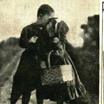 Comic Humor Novelty Romance Children Kissing An Early Start 1911 DB  Postcard - £3.06 GBP