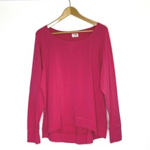 Danskin Now Women&#39;s size XL 16-18 Long Sleeve Pullover High Low Hem Top Pink - £17.97 GBP