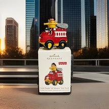2011 Little People Lil&#39; Movers Fire Truck Hallmark Ornament Fisher Price - $9.90