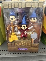Super 7 Disney Ultimates Fantasia Sorcerer&#39;s Apprentice Mickey Mouse Figure MIB - £35.96 GBP