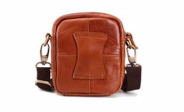 Genuine Leather Brand shoulder bags Designer men Crossbody Bag S - £23.94 GBP