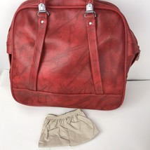 Vintage Bag American Tourister Red Travel Carry On Retro Soft Luggage with pouch - £31.13 GBP