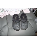 Crocs Unisex Baya Black Lined Clog Size 2/4 J EUC - €19,60 EUR