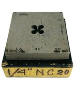 Tap &amp; Die Square Bolt Die 1/4 NC 20 GTD No. 275 Solid 2-1/2&quot; Greenfield-... - $233.51 MXN