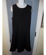 Abercrombie Kids Skater Black Ponte Glitter Tank Fit Flare Dress Sz 11/1... - £20.24 GBP