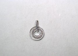 10K White Gold Diamond Ladies Necklace Pendant K606 - £194.28 GBP