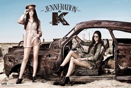 Jenneration K ~ Burned Car 24x36 Poster Pinup Kylie Kendall Jenner Kardashian - £6.93 GBP