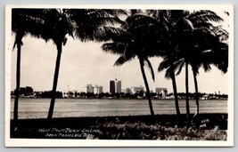 West Palm Beach SkylineSeen From Lame Trail FL RPPC Real Photo Postcard M26 - £15.94 GBP