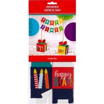 Amscan Party Impressions Banner, Happy Birthday Table Centerpiece - $11.96 CAD