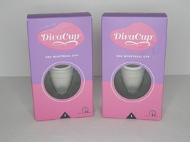 2 Boxes Diva Cup Reusable Menstrual Cups Model 1 New Sealed (Z) - $24.74
