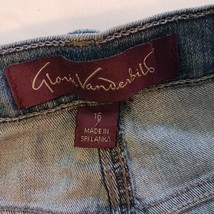 Gloria Vanderbilt Blue Jeans Women's 16 Short Denim Straight High-Rise Stretch image 7