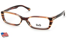 New D&amp;G Dolce&amp; Gabbana Dg 1219 1572 Brown Eyeglasses Glasses 51-15-135 B27 Italy - £58.67 GBP