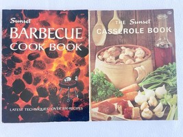Vintage The Sunset Casserole Book &amp; BARBECUE COOK BOOK 5th Printing 1967, 1973 - £8.80 GBP
