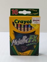 Vintage Crayola Metallic FX Crayons 2003 Pack Of 16 New Old Stock Free Shipping - £19.42 GBP