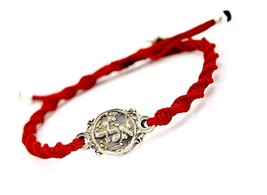 Made for Luck Men&#39;s Red String Bracelet with Coin - £116.33 GBP