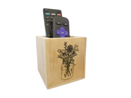 Remote Control Holder  With a Flower Theme/ Farmhouse Décor a Great Housewarming - £10.95 GBP