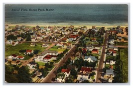 Aerial View Ocean Park Maine ME Linen Postcard Y7 - £2.69 GBP