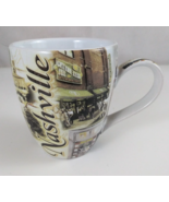Nashville The Home Of Country Music Large Souvenir Coffee Cup Mug - $9.89