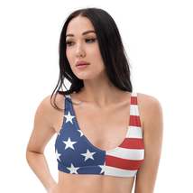 Autumn LeAnn Designs®  | Women&#39;s Padded Bikini Top,  American Flag - $39.00