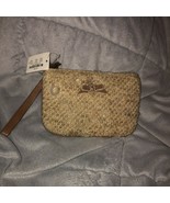 New J Crew Textured Sparkly Bow Wristlet Wallet Purse - $9.89