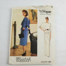 Vtg Very Easy Vogue Designer Original Sewing Pattern #1402 Misses&#39; Top and Skirt - £5.50 GBP