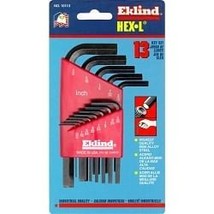 Eklind Tool Company HEX KEY SET 13 PC SAE SHORT .050-3/8IN. - $43.55