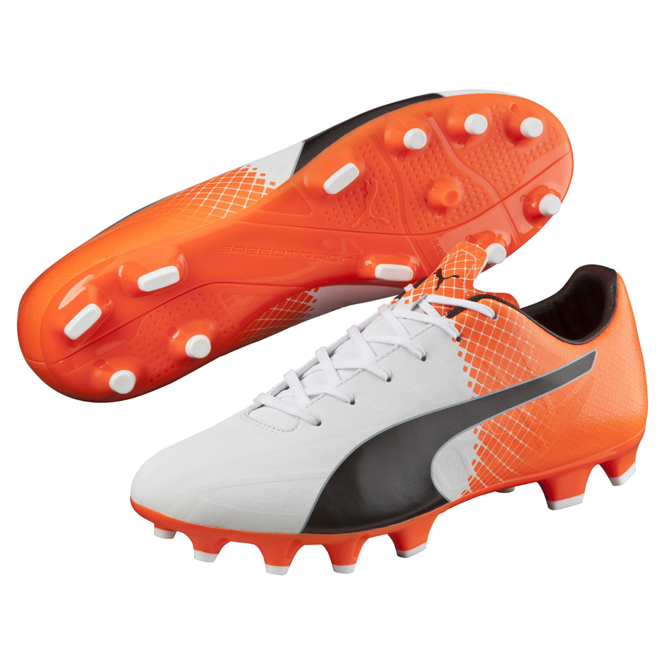 Puma Mens Evospeed 4.5 Tricks FG Cleated Soccer Shoe Orange 12 #NGR2N-M395