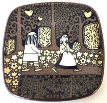 Arabia Finland Kalevala Annual Plate 1977 Aino&#39;s Fate With Box Made of Stoneware - £28.88 GBP