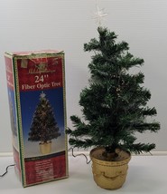 *B4) Vintage Holiday Boutique 24" Fiber Optic Christmas Tree Color Changing - $368.08 MXN *B4) Vintage Holiday Boutique 24" Fiber Optic Christmas Tree Color Changing - $368.08 MXN