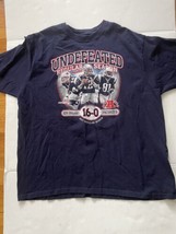 New England Patriots Undefeated Regular Season 2007 Shirt Sz 2XL Tom Brady - £19.38 GBP